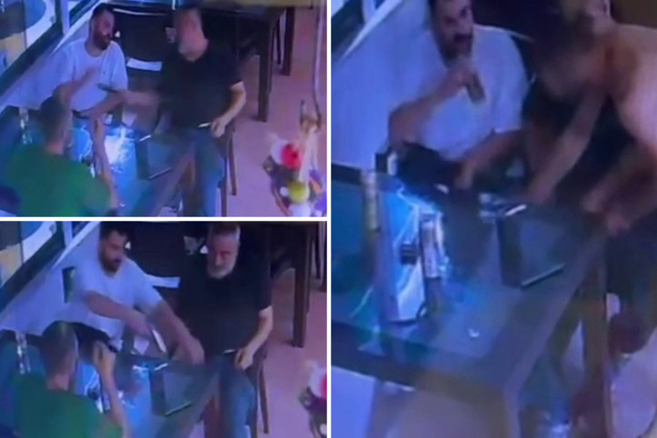 Polisi kendi silahıyla vurduktan sonra içkisini içmeye devam etmiş