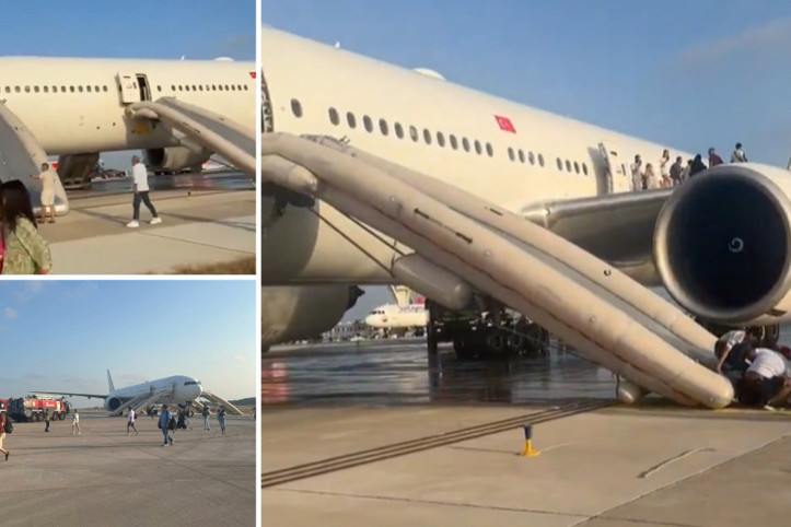 THY uçağında korku dolu anlar! Acil tahliye kapıları açıldı