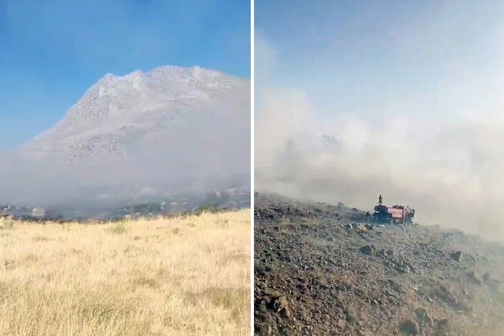 Bir orman yangını da Aksaray'da