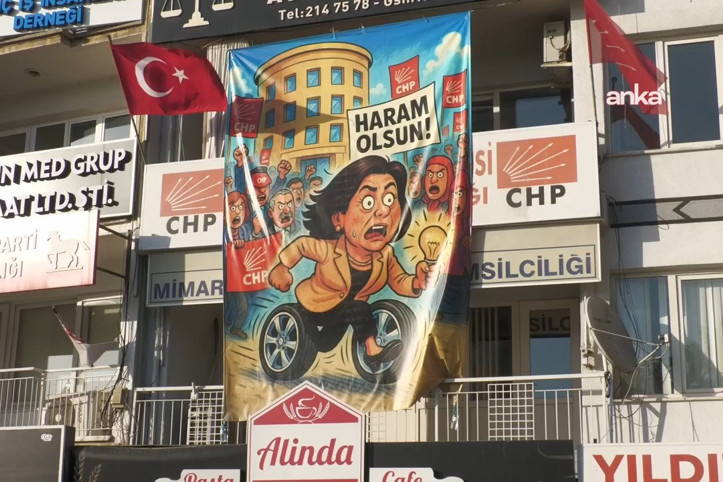 CHP'li başkan, Özlem Çerçioğlu pankartı için ifadeye çağrıldı