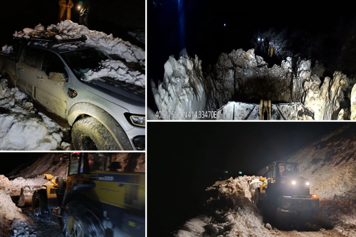 Rize’nin Trovit Yaylası'na bir kez daha çığ düştü