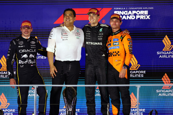 Singapur GP'yi George Russell kazandı: McLaren şampiyon oldu