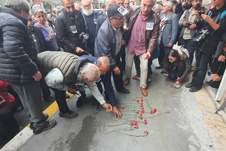 Hakan Tosun’un yaşamını yitirdiği sokağa sessiz yürüyüş