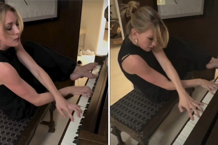 Yasemin Kay Allen ayaklarıyla piyano çaldı