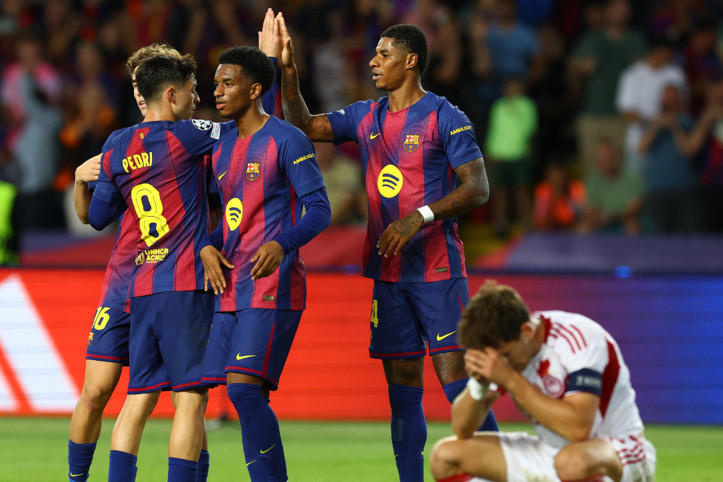 Barcelona, Olympiakos'u gole boğdu: El Clasico öncesi şov