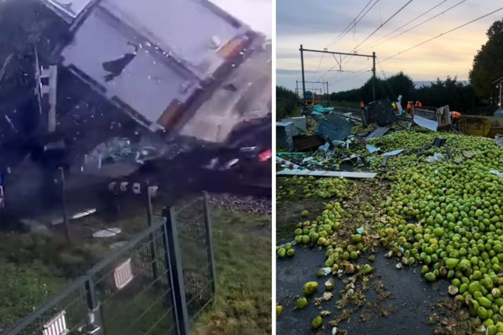 Korkunç kaza: Tren, TIR'a çarptı
