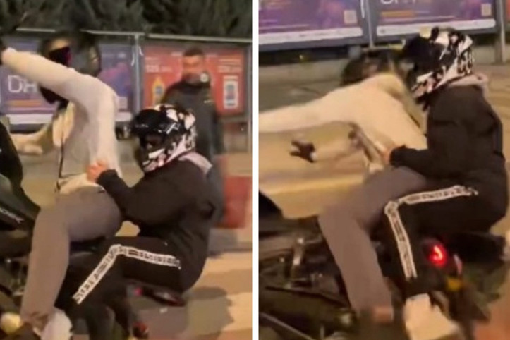 Ön tekerini kaldırmak istediği motosikleti deviren sürücüye 51 bin TL ceza