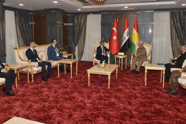 Ahmet Davutoğlu, Mesud Barzani ile bir araya geldi