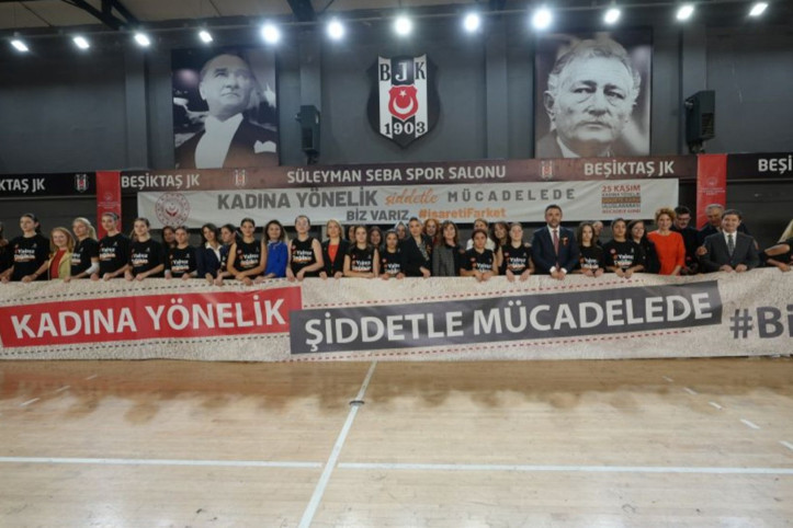 Beşiktaş'tan Kadına Yönelik Şiddete Karşı Uluslararası Mücadele Günü etkinliği