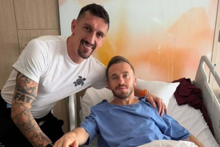 Stefan Savic’ten Edin Visca’ya ziyaret