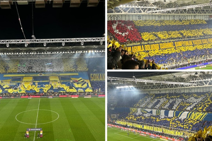 Fenerbahçe taraftarından dev koreografi: 'Dök bizi sokaklara'