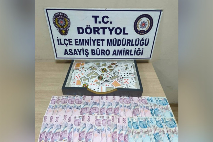 Hatay’da kumar baskını: 10 kişiye ceza yağdı