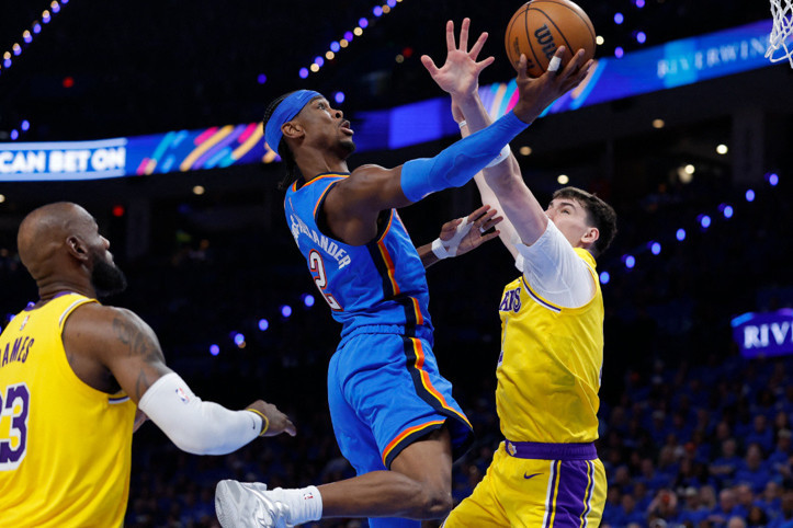 Thunder, Lebron'lu Lakers'ı farklı geçti: Seride ilk maçı kazandı