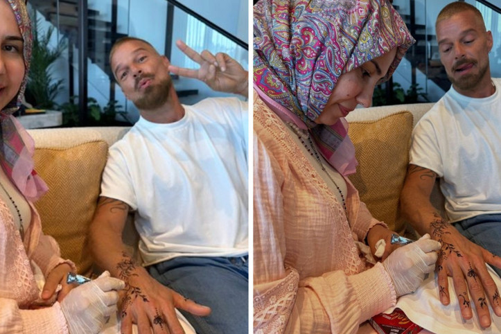 Ricky Martin'den Türkiye hatırası! Eline kına motifi yaptırdı