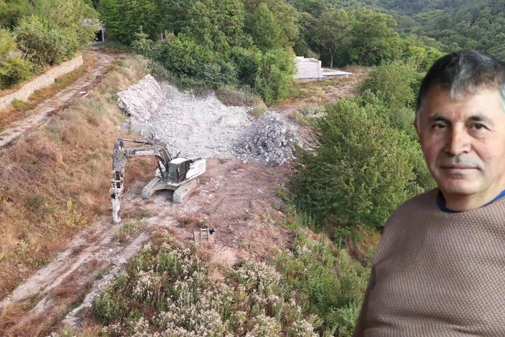 Grand Kartal Otel'in sahibine ait lüks otel inşaatındaki kaçak yapı yıkıldı