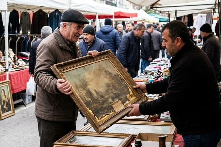 Pazardan 4 dolara aldı tablonun arkasından servet çıktı. Gerçeği öğrenince gözlerine inanamadı
