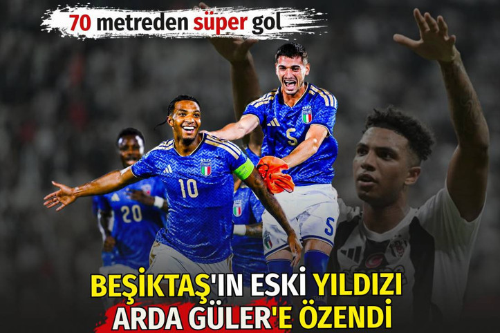 Beşiktaş'ın eski yıldızı Arda Güler'e özendi. 70 metreden süper gol