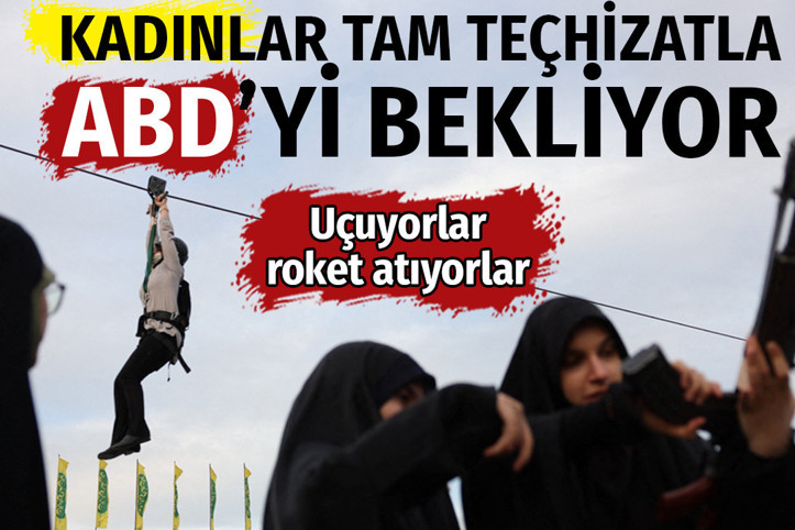 Tahranlı kadınlar Amerikalıları tam teçhizatla bekliyor