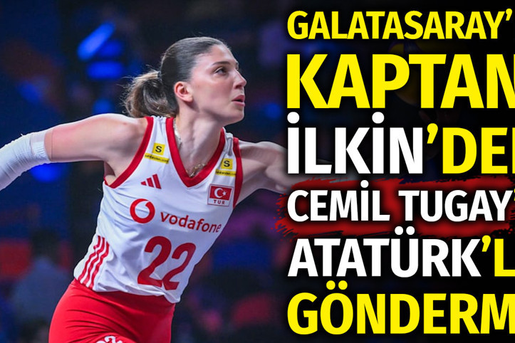 Galatasaray'ın kaptanı İlkin Aydın'dan Cemil Tugay'a Atatürk'lü gönderme