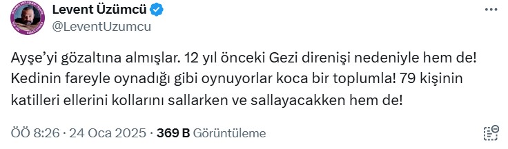 Ünlü isimlerden Ayşe Barım'ın gözaltına alınmasına tepki - Resim: 7