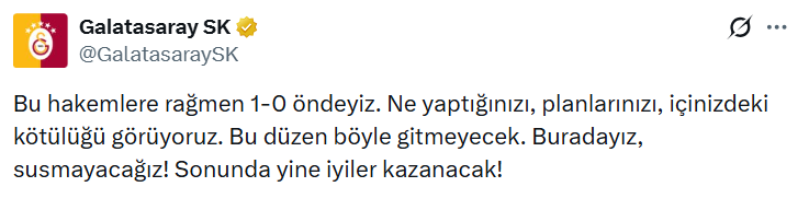 Galatasaray'dan devre arası hakem paylaşımı: 2 penaltımız verilmedi! - Resim : 2
