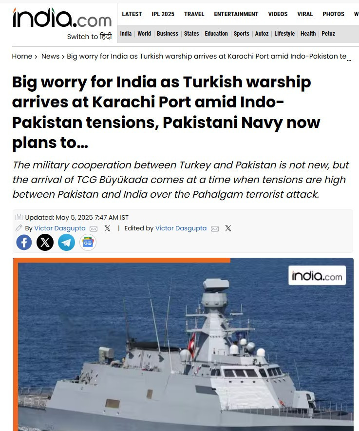 Türk savaş gemisi Hindistan'ı tedirgin etti - Resim : 4