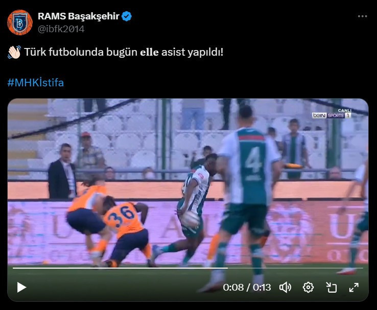 Başakşehir’den ‘hakem’ tepkisi: MHK istifa - Resim : 1