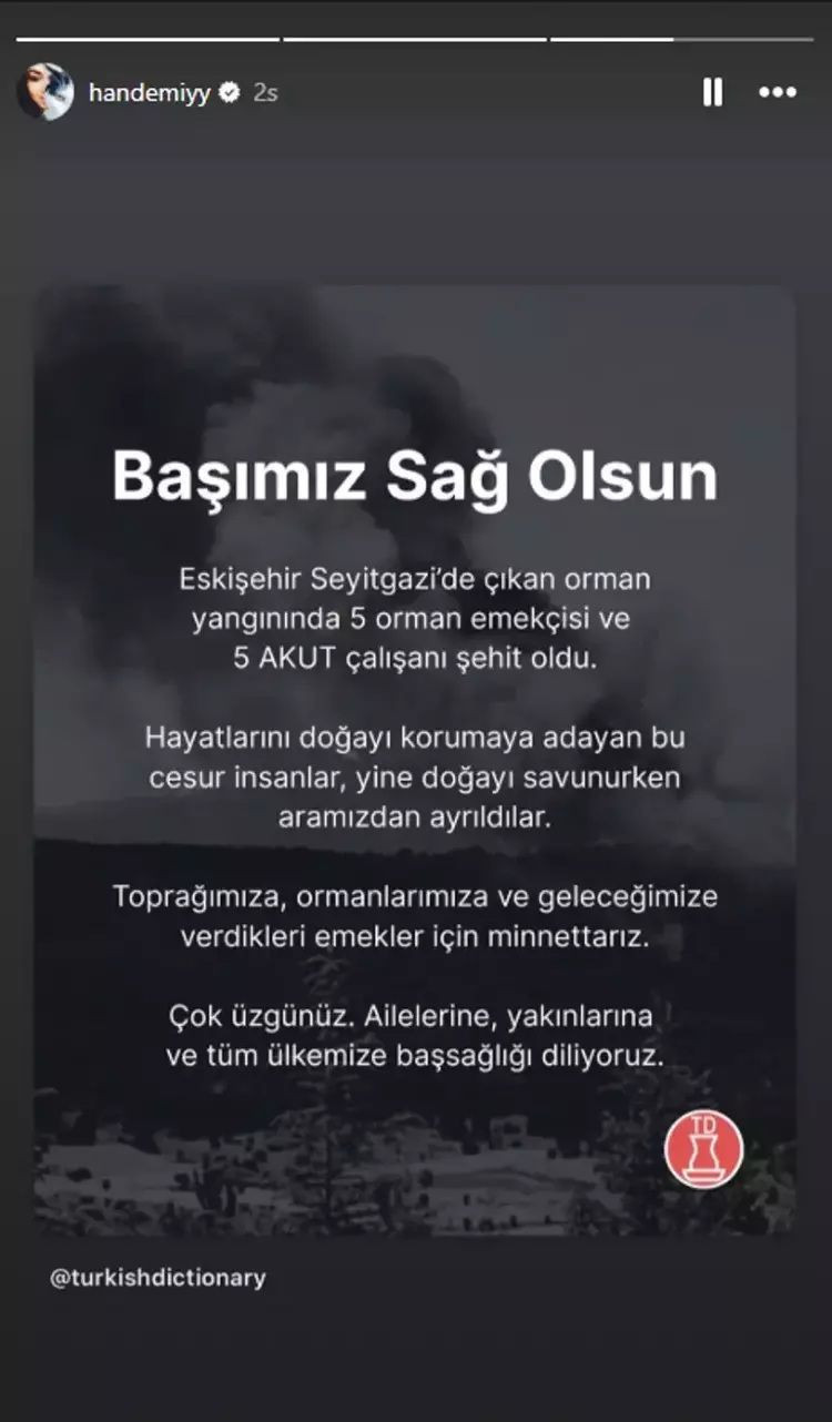 Eskişehir orman yangınında hayatını kaybedenler için ünlü isimlerden başsağlığı mesajları - Resim: 10
