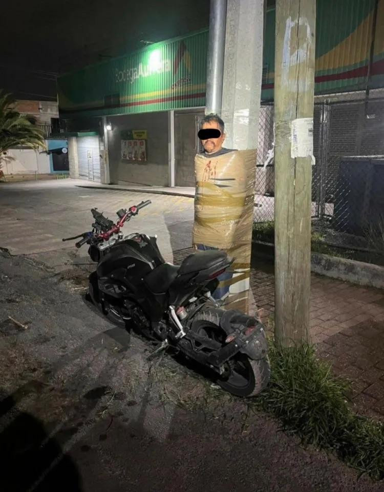Batman gibi: Vatandaş, hırsızları böyle yakalayıp bağladı - Resim : 2
