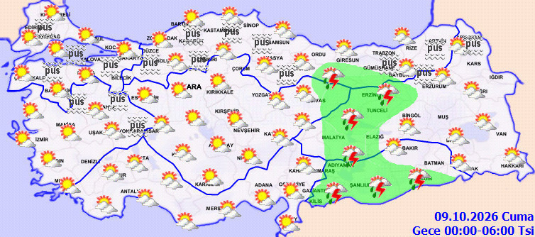 Meteoroloji bu defa başka bir alarm verdi. Ani sis bastıracak (8 Ekim 2026) - Resim : 5
