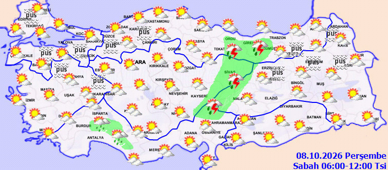 Meteoroloji bu defa başka bir alarm verdi. Ani sis bastıracak (8 Ekim 2026) - Resim : 2