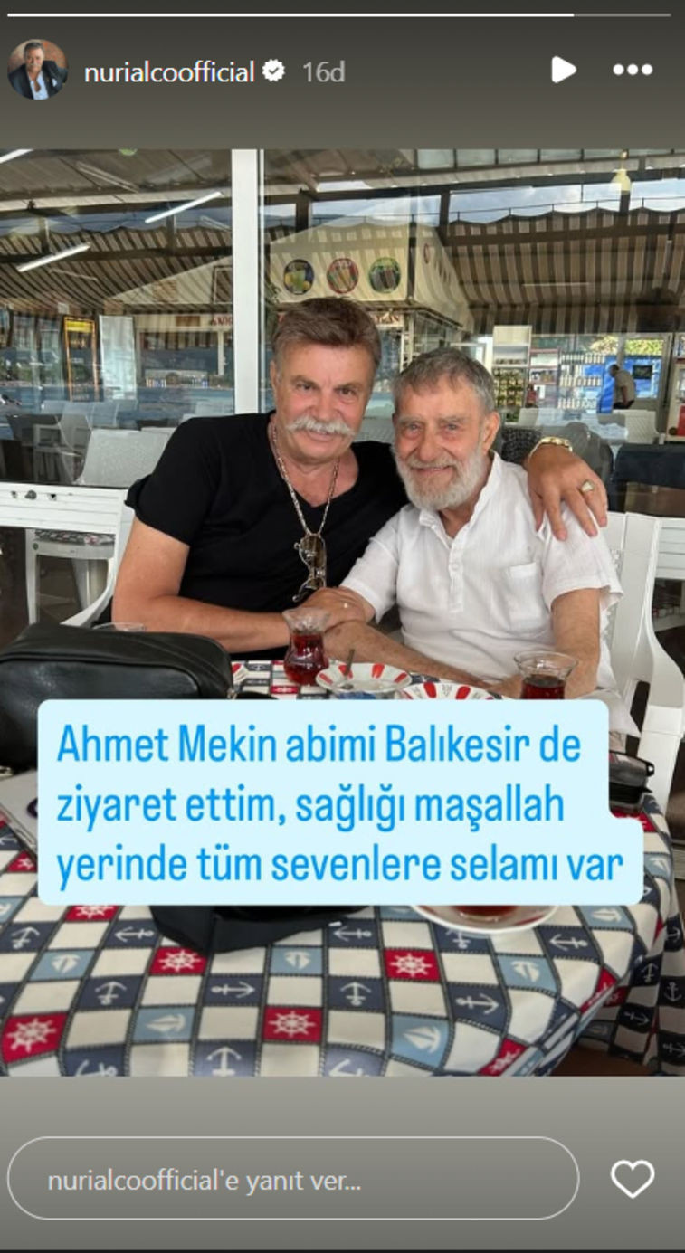 Geçtiğimiz ay hastaneye kaldırılmıştı: Usta oyuncu Ahmet Mekin'in son halini paylaştı - Resim : 1