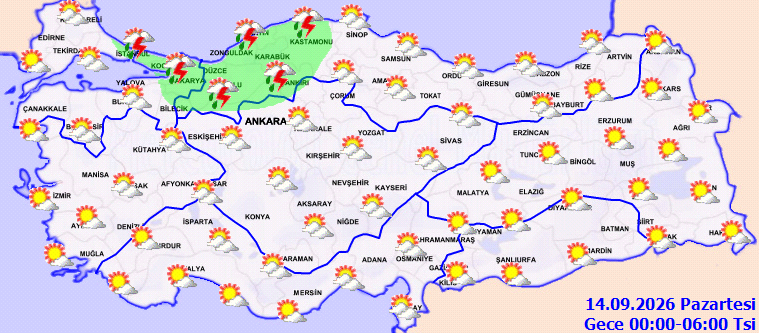 Sıcaklıklar yükseliyor, sağanak kapıda! Meteoroloji saat vererek uyardı - Resim : 4
