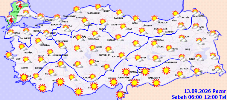 Sıcaklıklar yükseliyor, sağanak kapıda! Meteoroloji saat vererek uyardı - Resim : 1