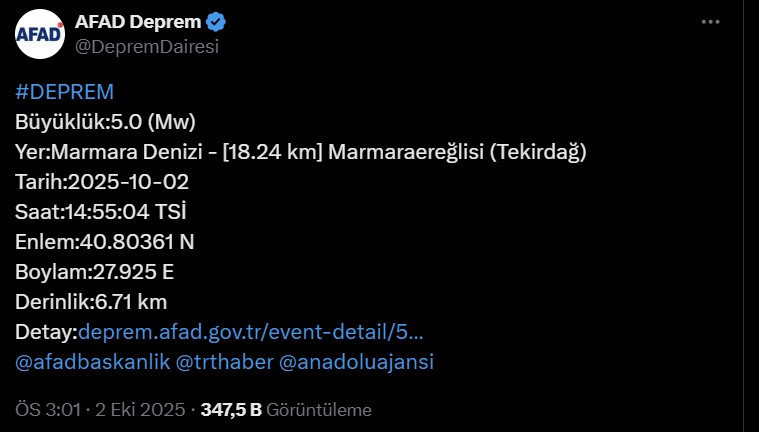 Marmara depremle sarsıldı - Resim : 1