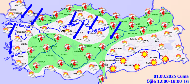 Meteoroloji'den birçok kente sağanak yağış uyarısı - Resim : 2