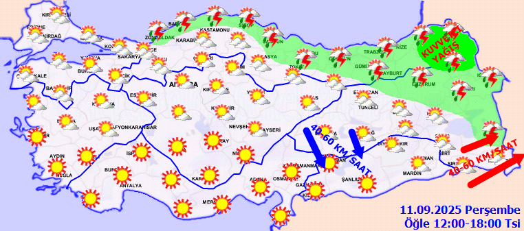 Meteoroloji'den 3 ile sarı kodlu uyarı - Resim : 3