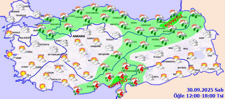 Meteoroloji'den 4 ile sarı kodlu uyarı - Resim : 1