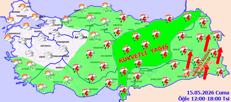 Meteoroloji'den 11 ile sarı kodlu uyarı - Resim : 1
