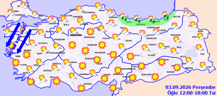Karadeniz'e sağanak uyarısı - Resim : 1
