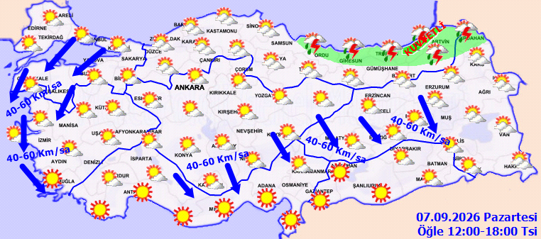 Meteoroloji'den 4 ile sarı kodlu uyarı - Resim : 2