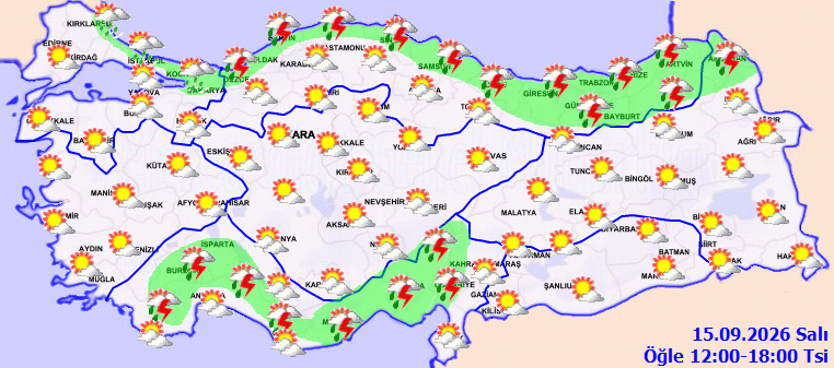 Sağanak uyarısı yapıldı. Sıcaklık 6 derece d&uuml;ş&uuml;yor - Resim : 1