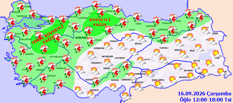 Meteoroloji'den sağanak uyarısı - Resim : 1