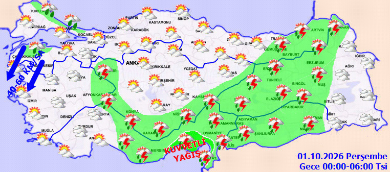Haritayı sapsarı yaptı! İstanbul dahil 20 ili kuvvetli sağanak ve fırtına vuracak - Resim : 8