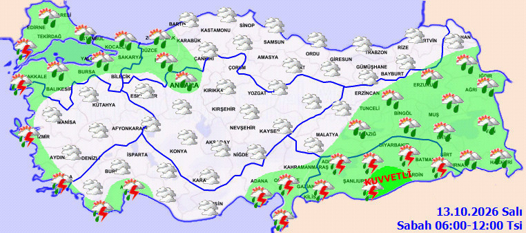 Meteoroloji'den sağanak yağış, toz ve çamur yağışı uyarısı. Bu illerde yaşayanlar dikkat - Resim : 3