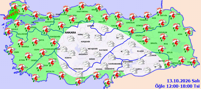 Meteoroloji'den sağanak yağış, toz ve çamur yağışı uyarısı. Bu illerde yaşayanlar dikkat - Resim : 4