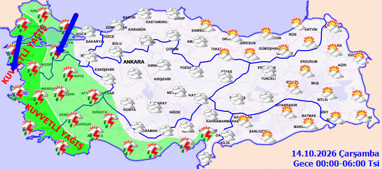 Batıdan başlayacak İstanbul'u da vuracak! Meteoroloji saat saat açıkladı - Resim : 2