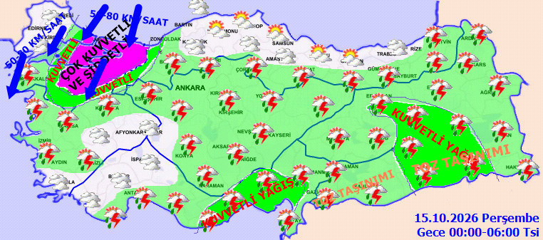 Sağanak yağışa karşı bugün İstanbul dahil 42 ilde sarı 6 ilde turuncu alarm - Resim : 4