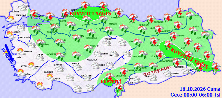 Meteoroloji'den 4 farklı uyarı birden. 2 ilde turuncu 23 ilde sarı alarm verildi - Resim : 6