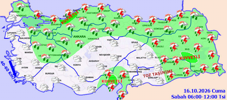 Meteoroloji'den 4 farklı uyarı birden. 2 ilde turuncu 23 ilde sarı alarm verildi - Resim : 7